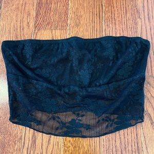 Black Lace Tube Top